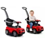 LEAN CARS 614W Vaikiškas Automobiliukas su Tėvų Rankena - Raudonas