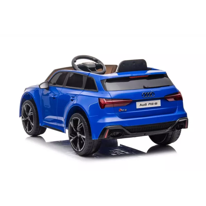 LEAN CARS Audi RS6 BRD-2118 baterijomis varoma mašina mėlyna