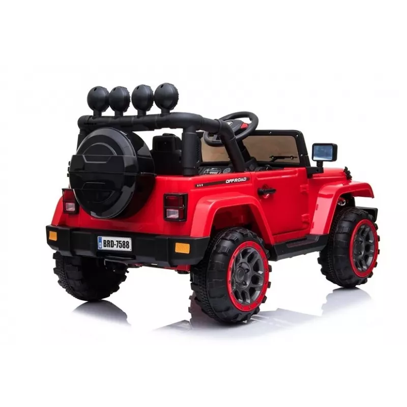 LEAN CARS automobilis su akumuliatoriumi Jeep BRD-7588 Raudonas 4x4 7408