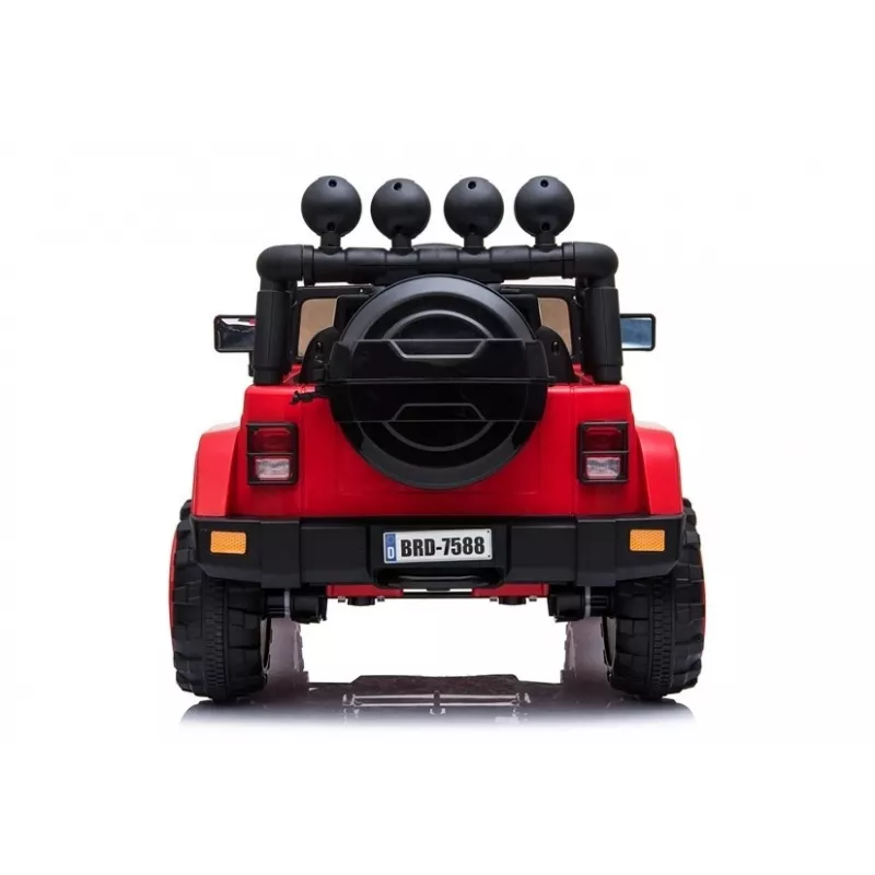 LEAN CARS automobilis su akumuliatoriumi Jeep BRD-7588 Raudonas 4x4 7408