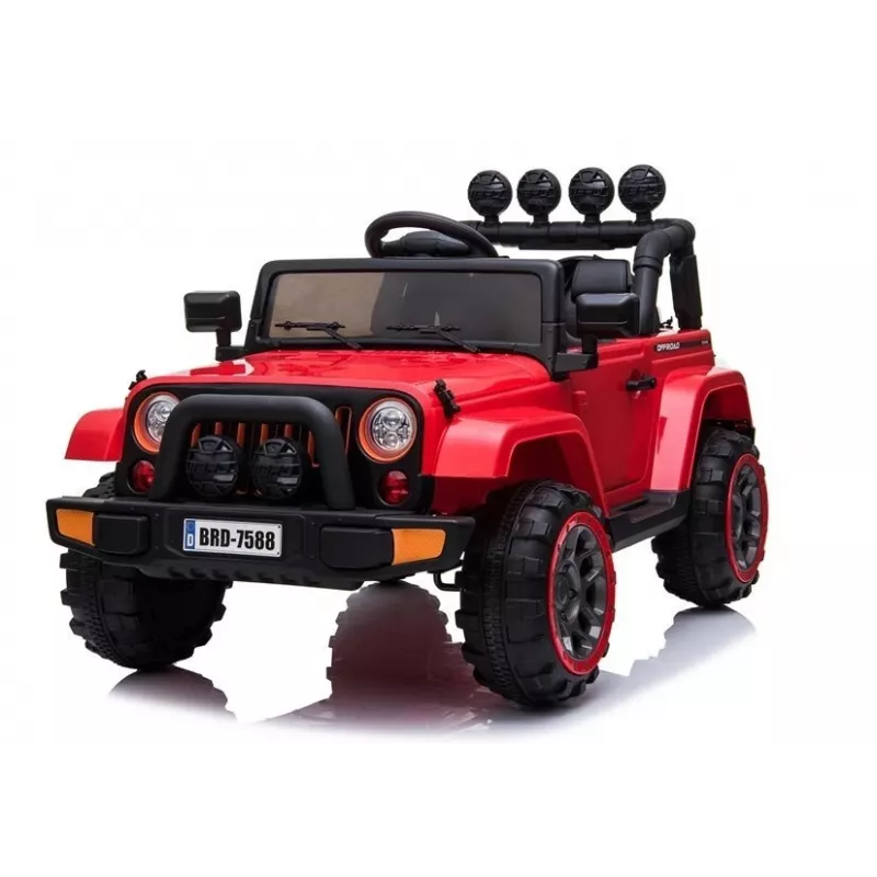 LEAN CARS automobilis su akumuliatoriumi Jeep BRD-7588 Raudonas 4x4 7408