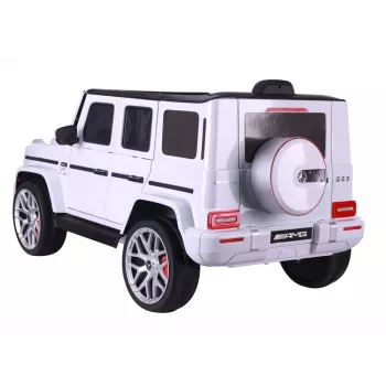 LEAN CARS baterijomis varomas automobilis Mercedes G63 S306-1 Baltas