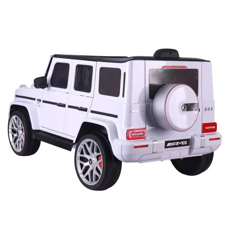 LEAN CARS baterijomis varomas automobilis Mercedes G63 S306-1 Baltas