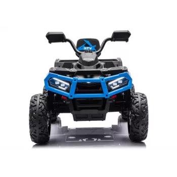 LEAN CARS Baterijinis keturratis ATV 6 ratų su priekaba JC606 24V 4x4 mėlynas