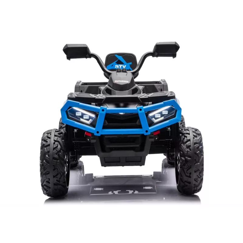 LEAN CARS Baterijinis keturratis ATV 6 ratų su priekaba JC606 24V 4x4 mėlynas