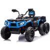 LEAN CARS Baterijinis keturratis ATV 6 ratų su priekaba JC606 24V 4x4 mėlynas