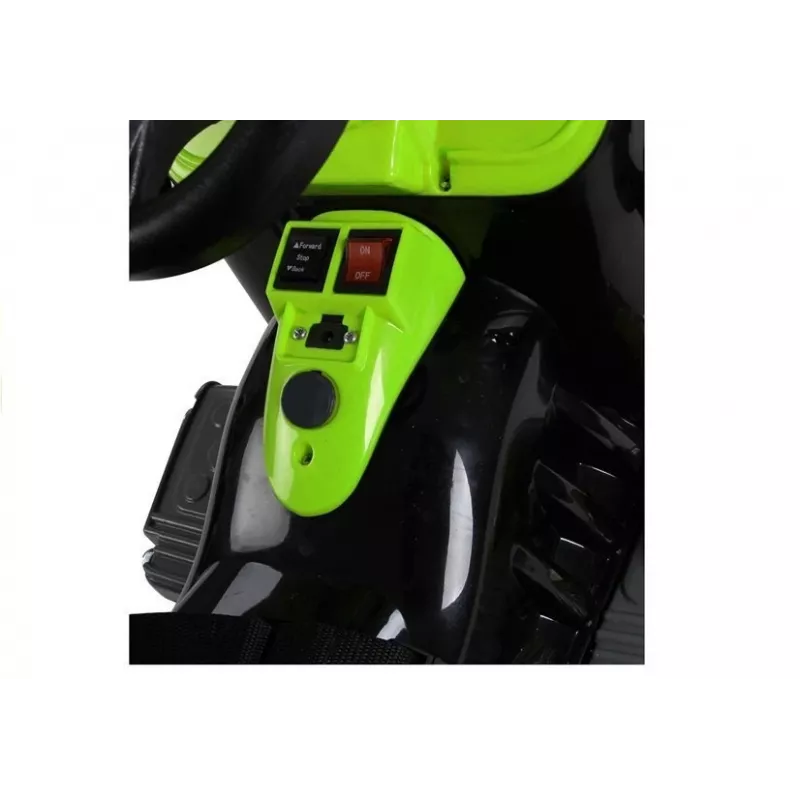 LEAN CARS Battery Operated Tractor with Backcase, Excavator, Green 3404
