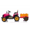 LEAN CARS baterijomis varomas traktorius BBH-030 rožinis