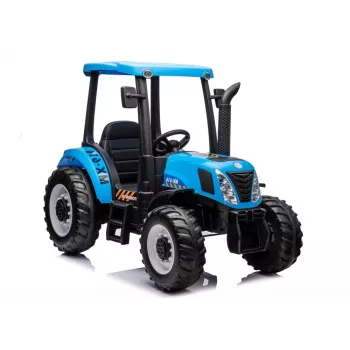 LEAN CARS Battery Tractor A011 24V Blue – važinėjamas traktorius su 2x200W varikliais, nuotolinio valdymo pultu, LED žibintais ir Bluetooth