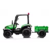 LEAN CARS vaikiškas traktorius su priekaba BLT-206 žalias, 12V, 2x45W, EVA ratai, nuotolinio valdymo pultas