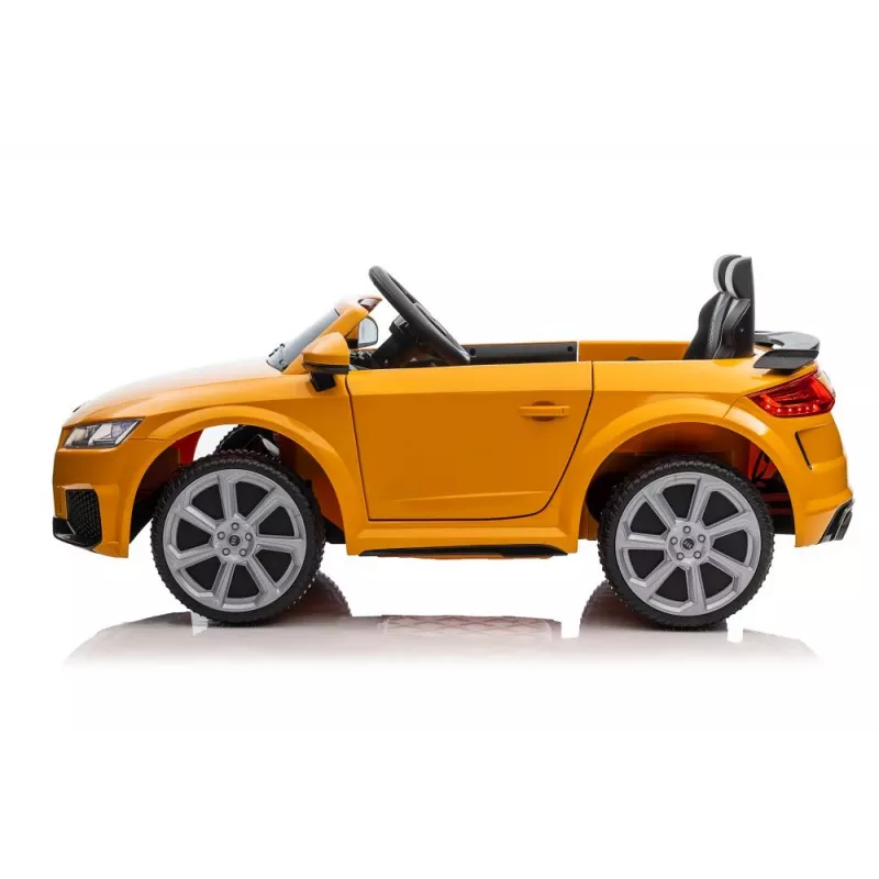 LEAN CARS baterijomis varomas automobilis Audi TT RS geltonas