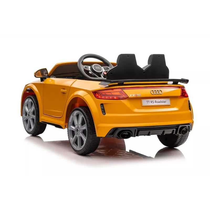 LEAN CARS baterijomis varomas automobilis Audi TT RS geltonas