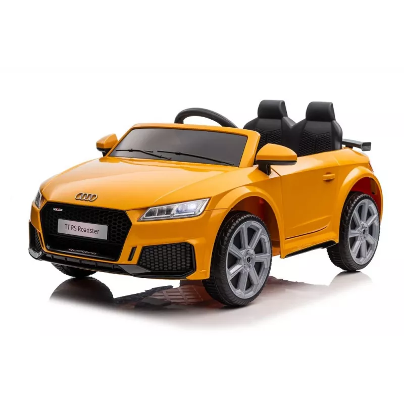 LEAN CARS baterijomis varomas automobilis Audi TT RS geltonas