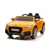 LEAN CARS baterijomis varomas automobilis Audi TT RS geltonas