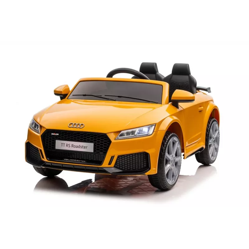 LEAN CARS baterijomis varomas automobilis Audi TT RS geltonas