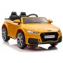 LEAN CARS baterijomis varomas automobilis Audi TT RS geltonas