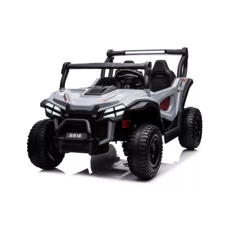LEAN CARS akumuliatorinis automobiliukas S618 pilkas 4x4