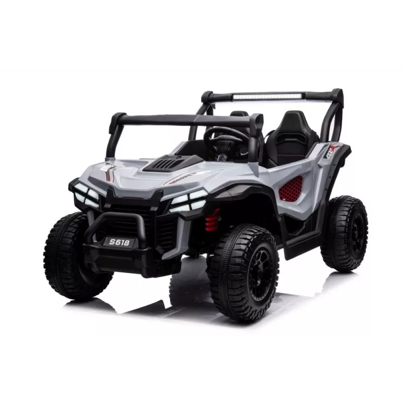 LEAN CARS akumuliatorinis automobiliukas S618 pilkas 4x4