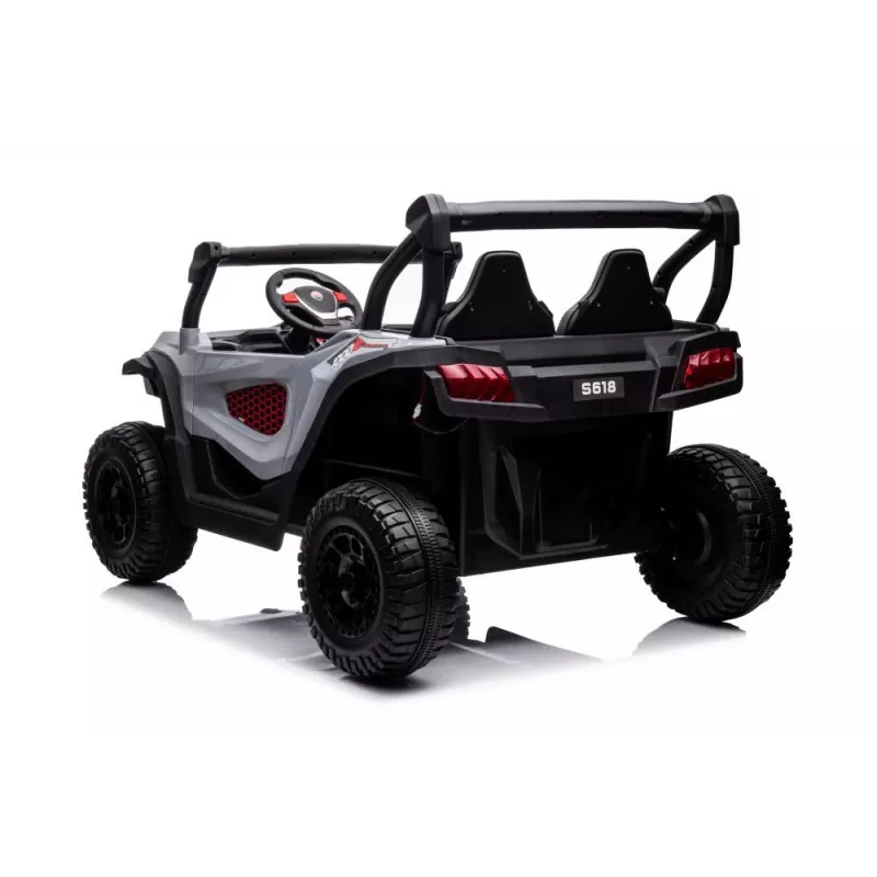 LEAN CARS akumuliatorinis automobiliukas S618 pilkas 4x4