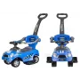 LEAN CARS Coupe Car Manual Ride On with Parent Handle - Blue