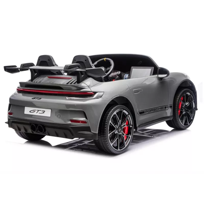 LEAN CARS DK-P911 Porsche GT3 24V vaikiškas automobilis su akumuliatoriumi, pilka