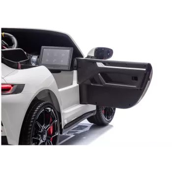 LEAN CARS DK-P911 Porsche GT3 24V vaikiškas elektromobilis baltas