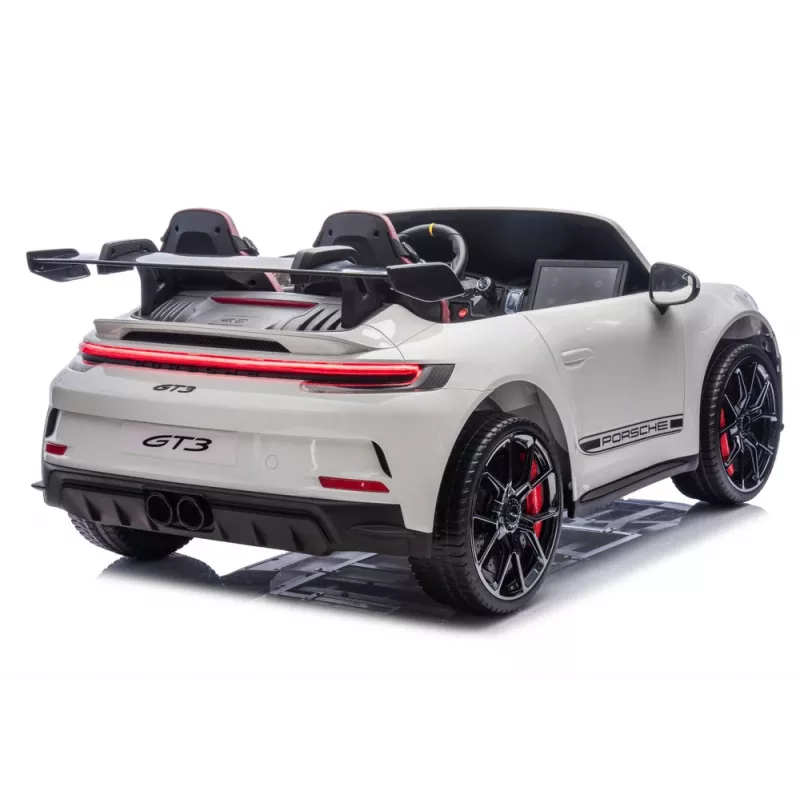 LEAN CARS DK-P911 Porsche GT3 24V vaikiškas elektromobilis baltas