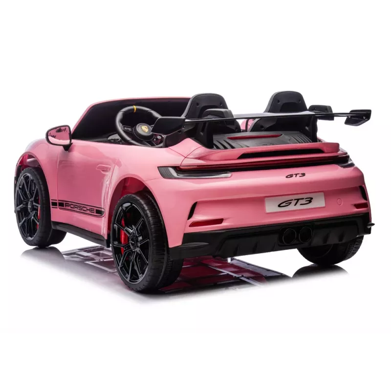 LEAN CARS DK-P911 Porsche GT3 24V rožinis akumuliatorinis važinėjamas automobilis