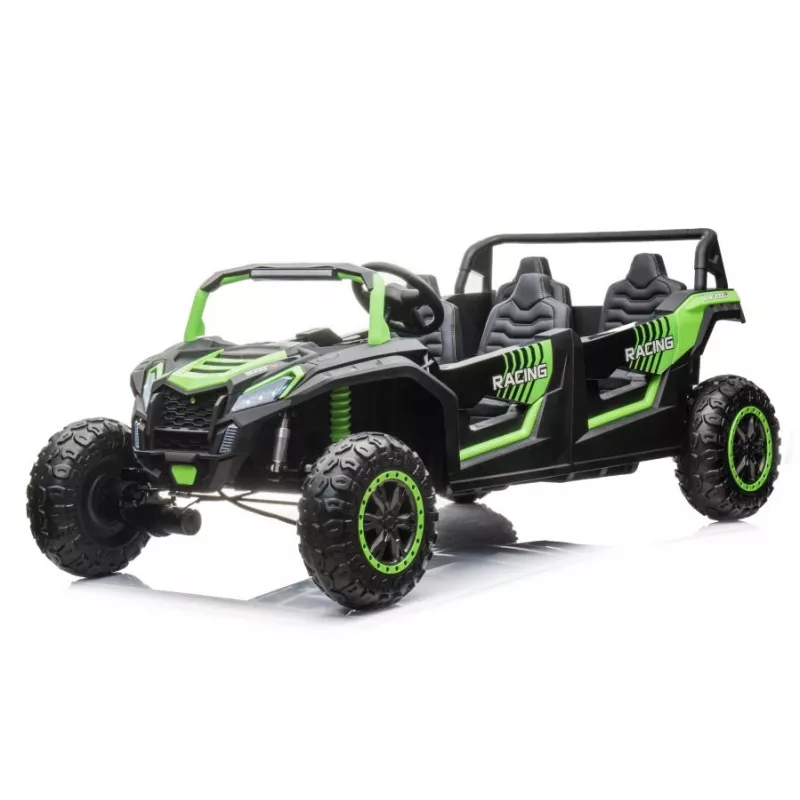 LEAN CARS Elektrinis Visureigis Buggy A033 4x4 24V Žalia