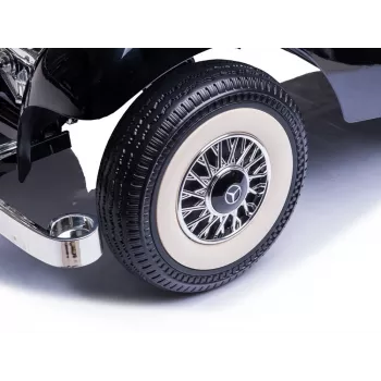 LEAN CARS elektrinis vaikiškas automobilis Mercedes 540K Classic Premium LED šviesos MP3 juodas