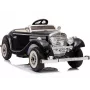 LEAN CARS elektrinis vaikiškas automobilis Mercedes 540K Classic Premium LED šviesos MP3 juodas