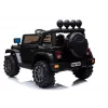 LEAN CARS Electric Ride-On Jeep BRD-7588 su LED šviesomis, MP3, nuotolinio valdymo pultu, juodas 4x4