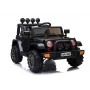 LEAN CARS Electric Ride-On Jeep BRD-7588 su LED šviesomis, MP3, nuotolinio valdymo pultu, juodas 4x4