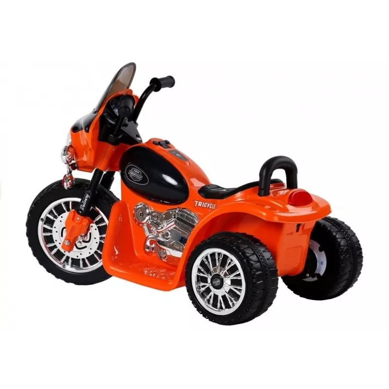 LEAN CARS Elektrinis motociklas vaikams JT568 Policija Oranžinis LED