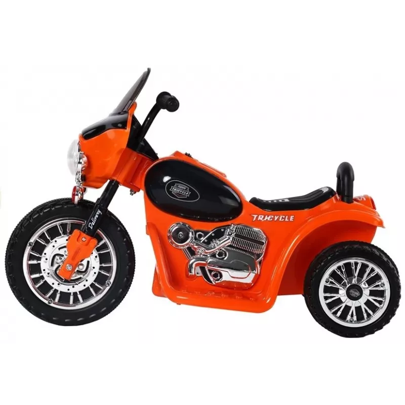 LEAN CARS Elektrinis motociklas vaikams JT568 Policija Oranžinis LED