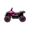 LEAN CARS elektrinis keturratis HL568 rožinis – 12V 2x30W vaikų ATV su muzika, LED žibintais, 30 kg talpa