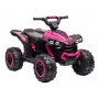 LEAN CARS elektrinis keturratis HL568 rožinis – 12V 2x30W vaikų ATV su muzika, LED žibintais, 30 kg talpa