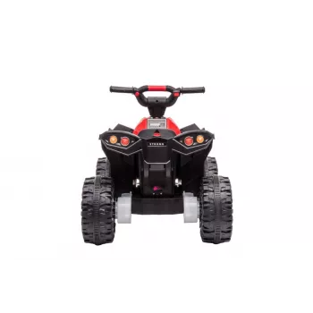 LEAN CARS elektrinis keturratis HL568 raudonas 6V baterija maitinamas vaikiškas ATV su LED žibintais ir muzika