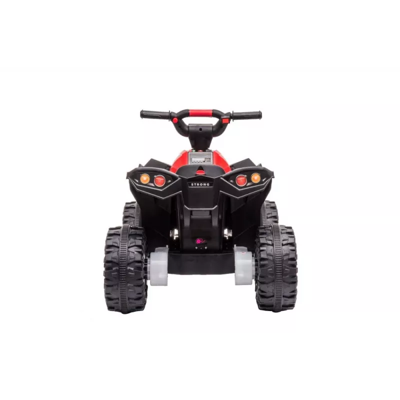 LEAN CARS elektrinis keturratis HL568 raudonas 6V baterija maitinamas vaikiškas ATV su LED žibintais ir muzika
