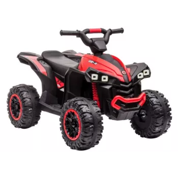 LEAN CARS elektrinis keturratis HL568 raudonas 6V baterija maitinamas vaikiškas ATV su LED žibintais ir muzika