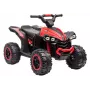 LEAN CARS elektrinis keturratis HL568 raudonas 6V baterija maitinamas vaikiškas ATV su LED žibintais ir muzika