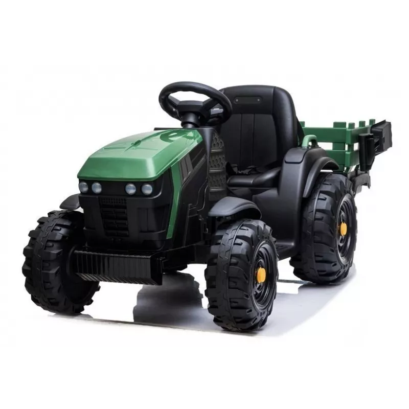 LEAN CARS Elektrinis traktorius su priekaba BDM0925 Military Green