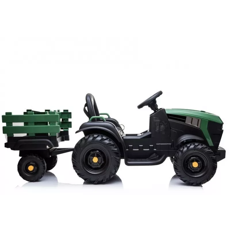 LEAN CARS Elektrinis traktorius su priekaba BDM0925 Military Green