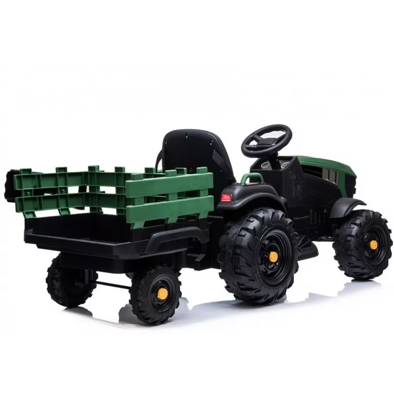 LEAN CARS Elektrinis traktorius su priekaba BDM0925 Military Green