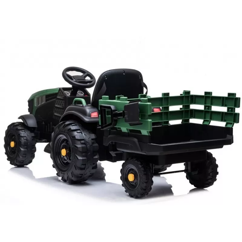 LEAN CARS Elektrinis traktorius su priekaba BDM0925 Military Green