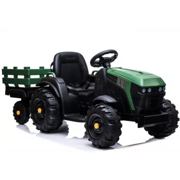 LEAN CARS Elektrinis traktorius su priekaba BDM0925 Military Green