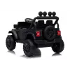 LEAN CARS Jeep Rubicon DK-JWR558 24V vaikiškas automobilis su nuotolinio valdymo pultu, juodas