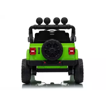 LEAN CARS Jeep Rubicon DK-JWR558 24V Žalias vaikiškas elektrinis automobilis