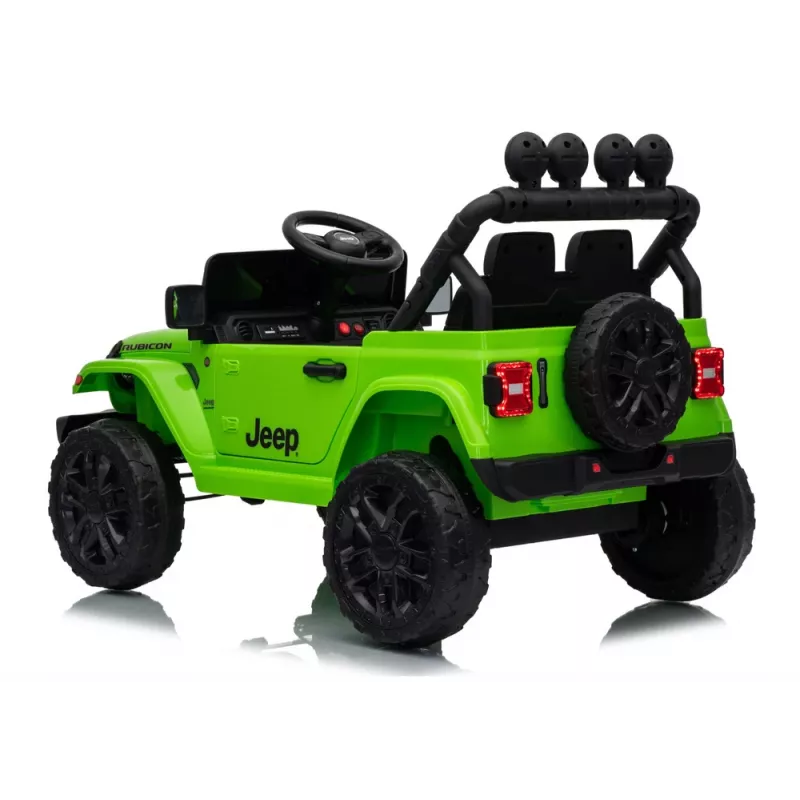 LEAN CARS Jeep Rubicon DK-JWR558 24V Žalias vaikiškas elektrinis automobilis