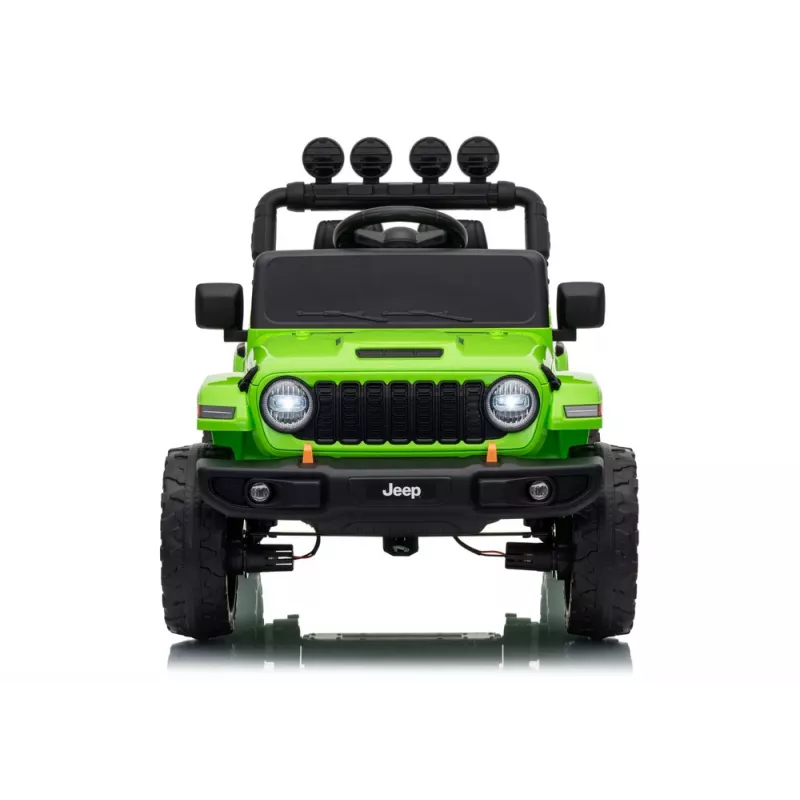 LEAN CARS Jeep Rubicon DK-JWR558 24V Žalias vaikiškas elektrinis automobilis